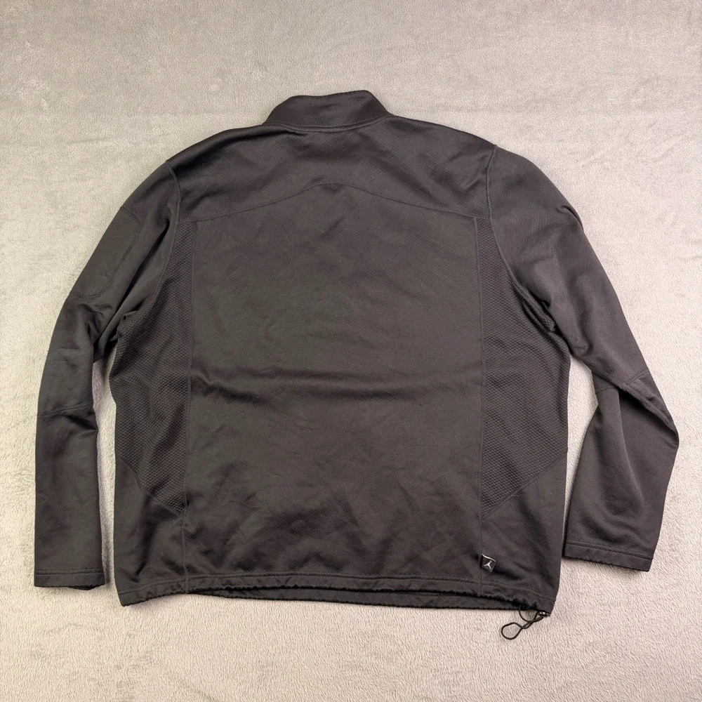 Nike Air Jordan Mens 3XL Black 1/4 Zip Pullover Jumpman Training Top 637876-032